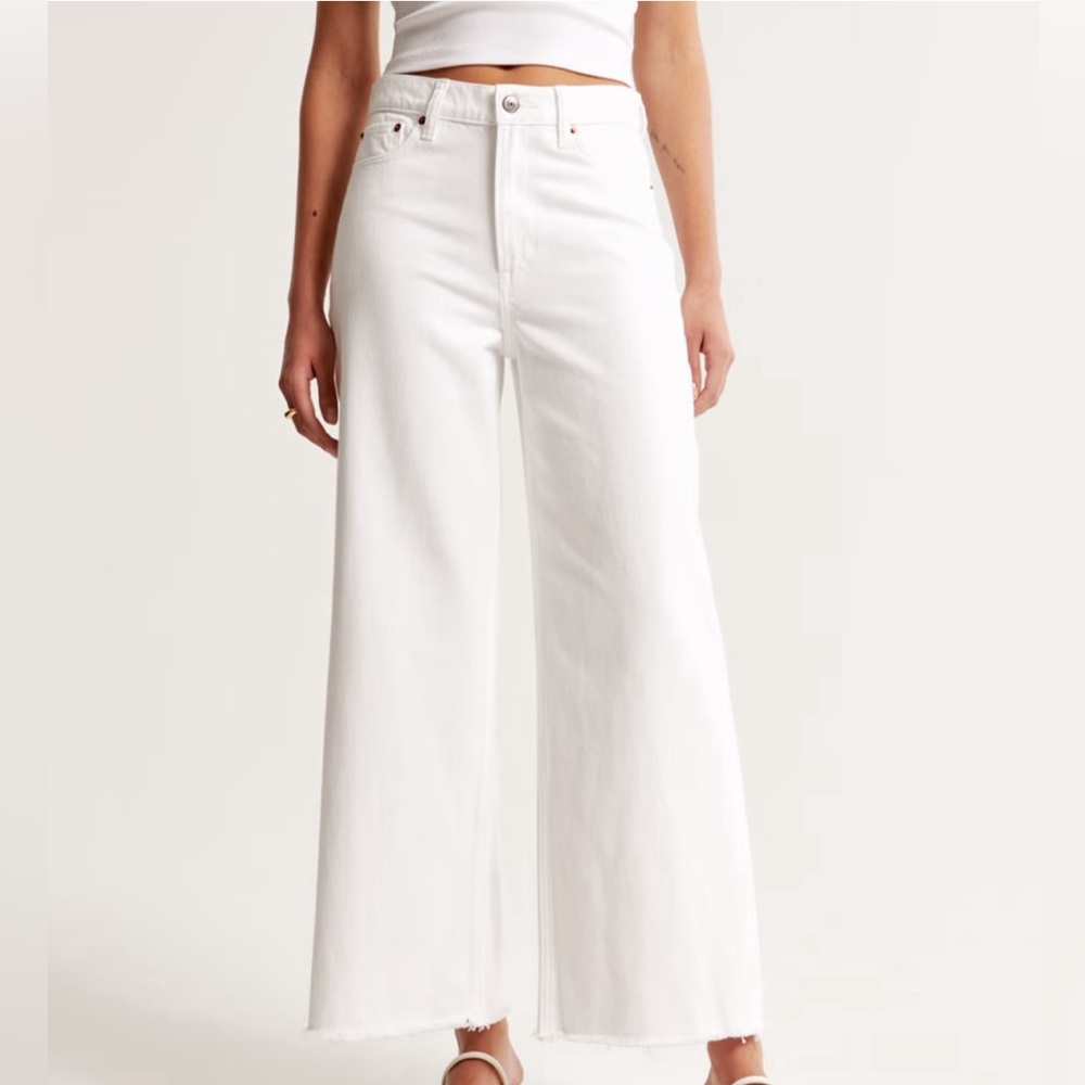 Cropped Wide Leg Jeans Abercrombie & Fitch